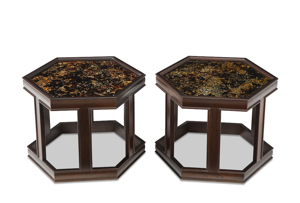 Pair of MId-Century side tables. Designed by John Keal for Brown Saltman.
