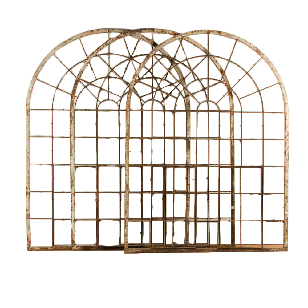 家具 Iron Window 家具 Iron Window Set of 2 Vintage Industrial Decorative Iron