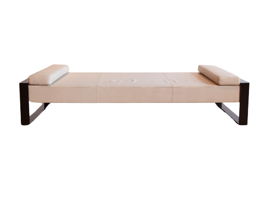 A Timeless "Padd" Leather Daybed Crafted by Christian Liaigre.