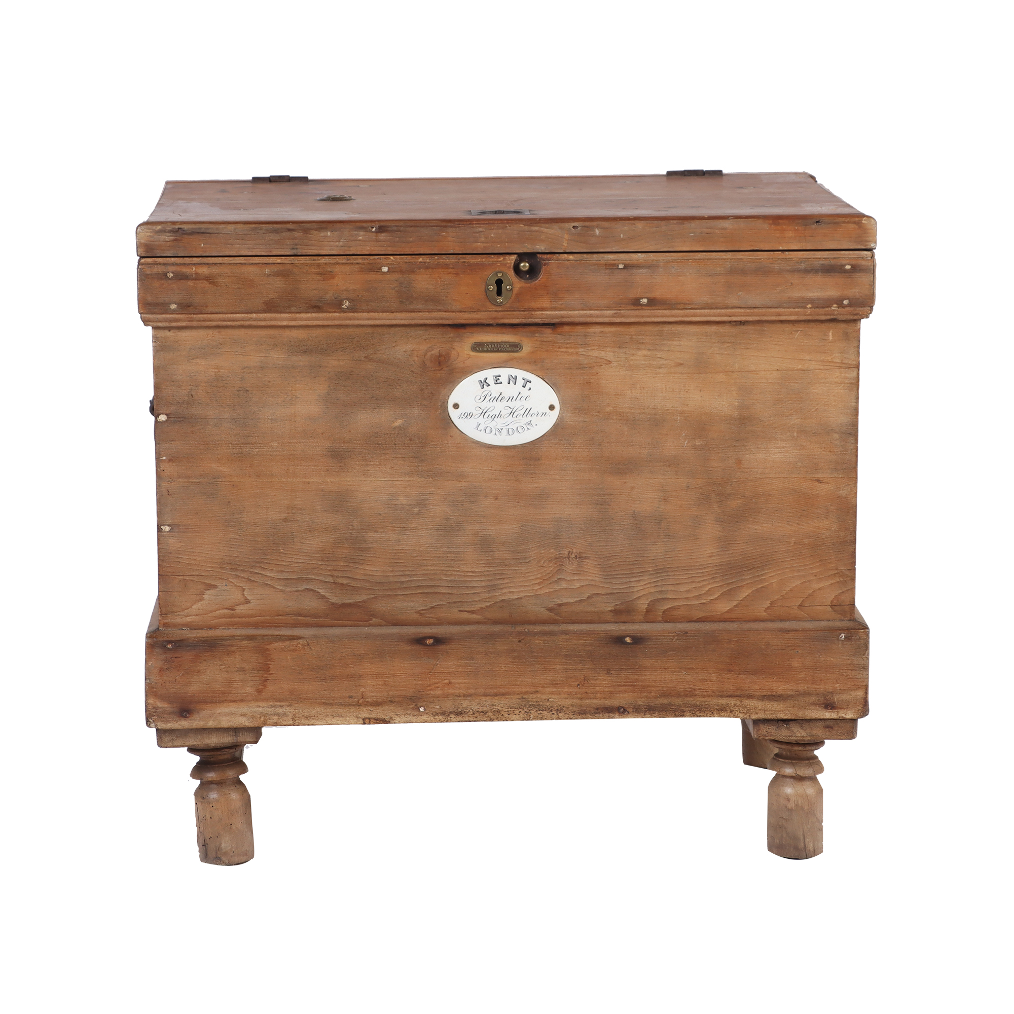 English Kent house Pine ice Box or Refrigerator. Circa 1860 for