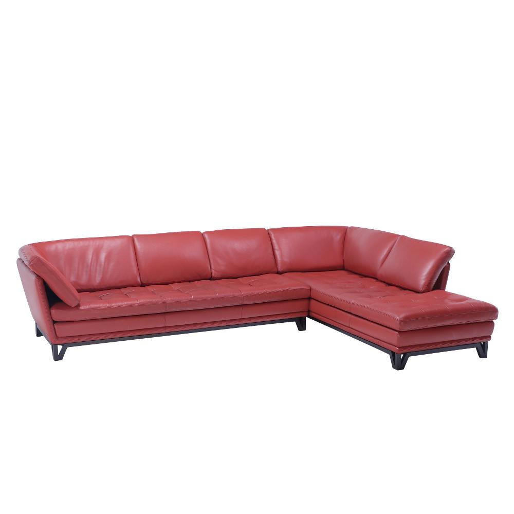 Roche Bobois Script Two Piece Leather Sectional