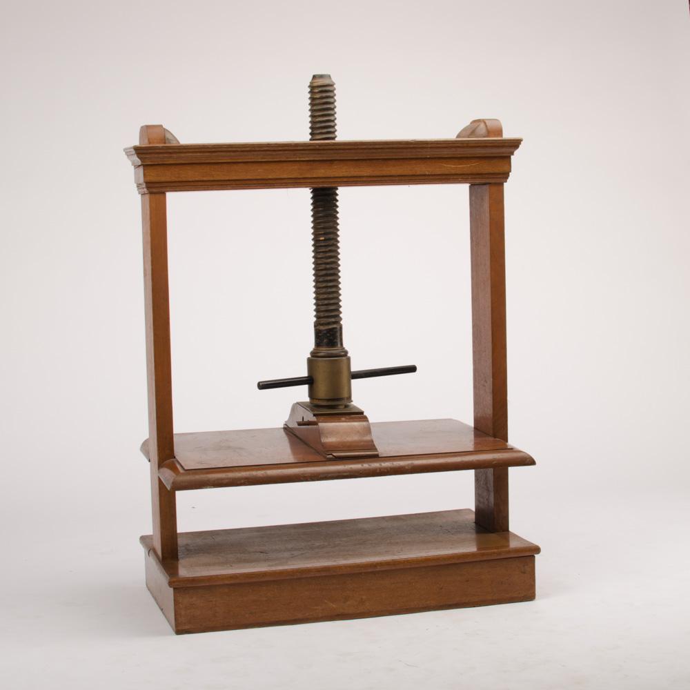 An oversized nineteenth century antique book press, mahogany and oak. for  sale online