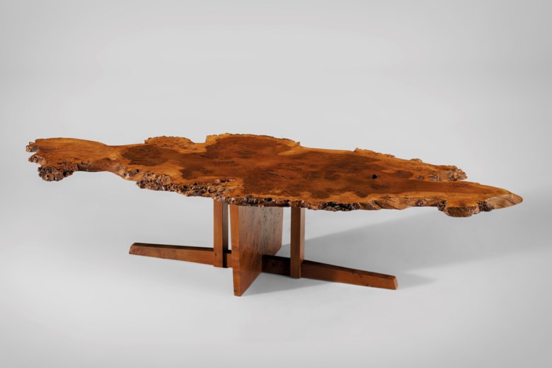 george nakashima rare free edge low table