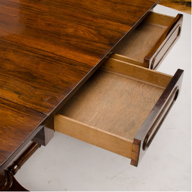Irish Regency rosewood sofa table