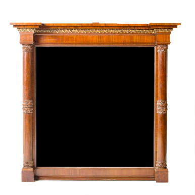 English Regency rosewood mirror